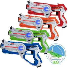 -  Laser Tag (4-Pack)  Infrared Rechargeable Laser Tag Ages 8   Toy Laser Gun