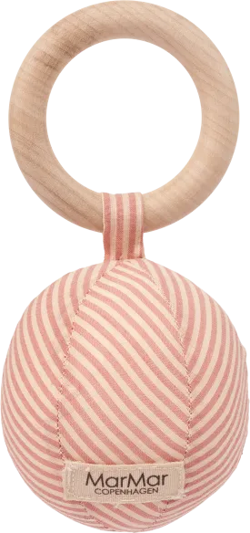 101-364-24-BABY RATTLE-Soft Check Stripe