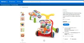 12622044 CUTE STONE 2 IN 1 BABY WALKER