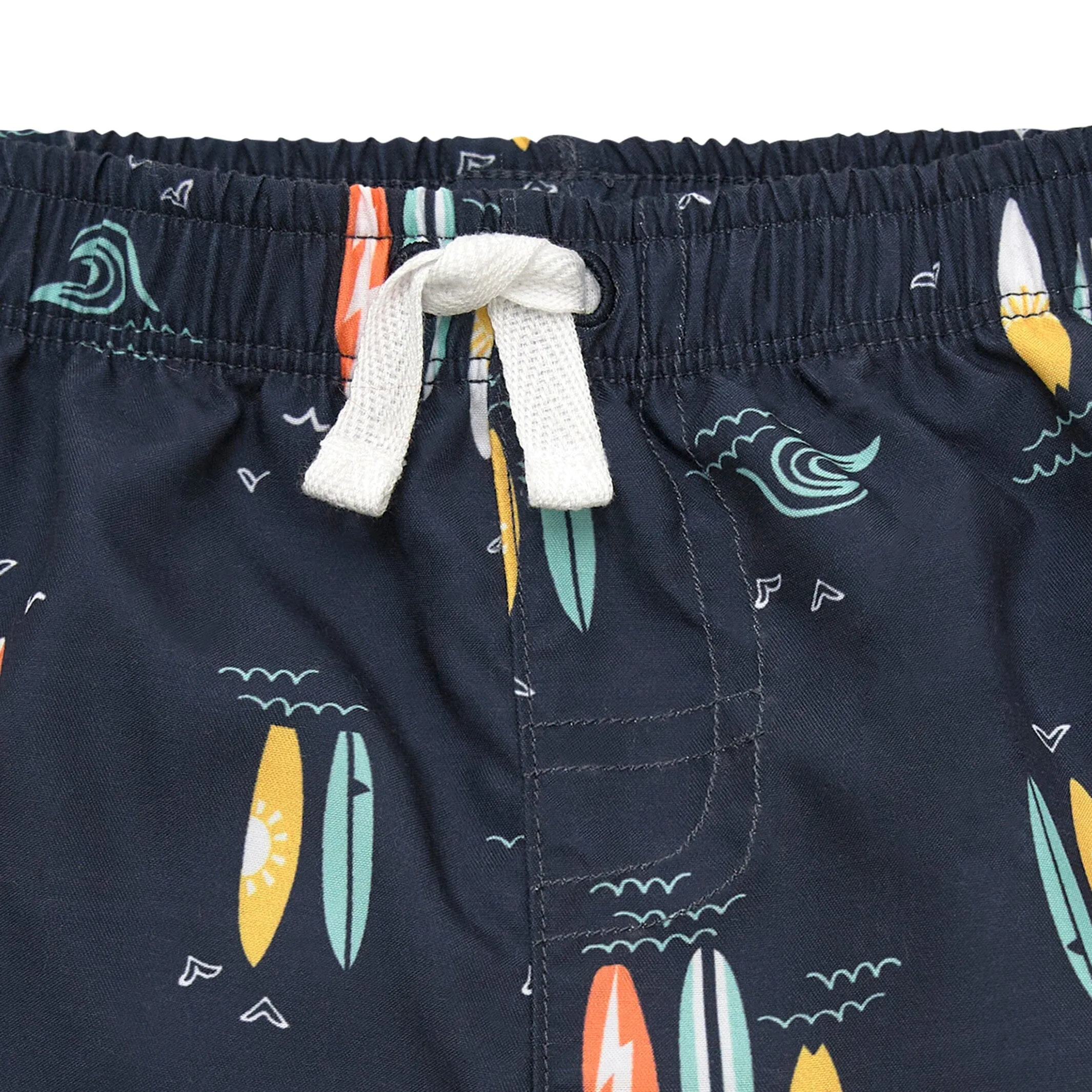 2-Pack Baby & Toddler Boys UPF 50  Surfboard Swim Trunks