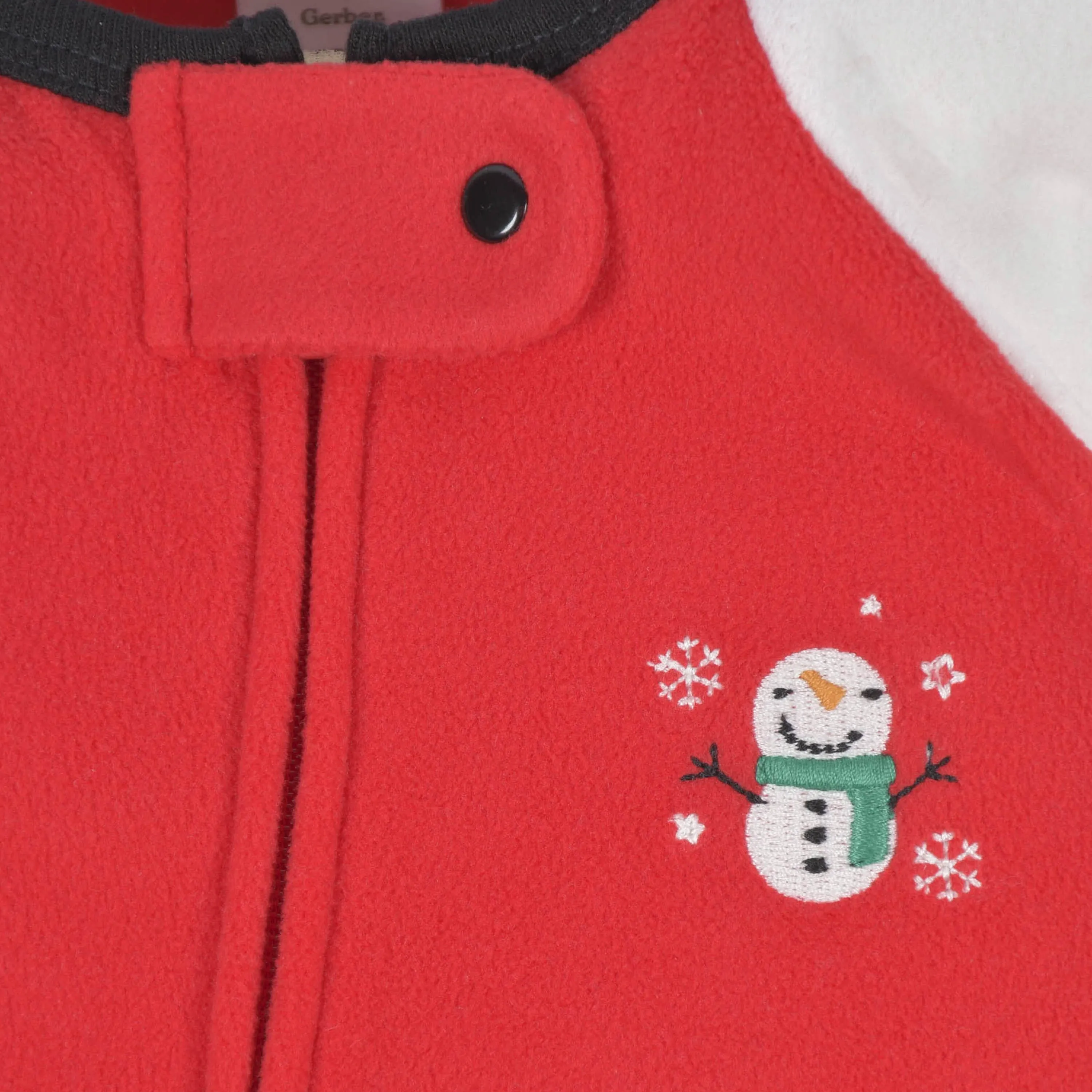 2-Pack Baby & Toddler Neutral Snowman Fleece Pajamas