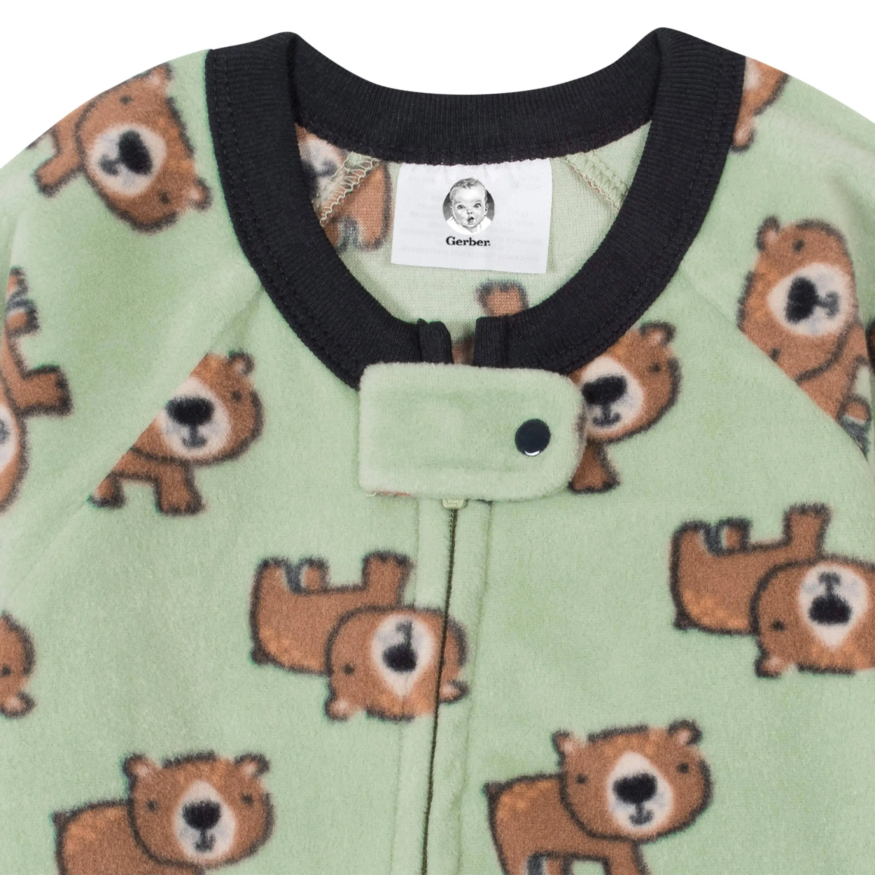 2-Pack Baby Boys Bears & Dinos Fleece Pajamas