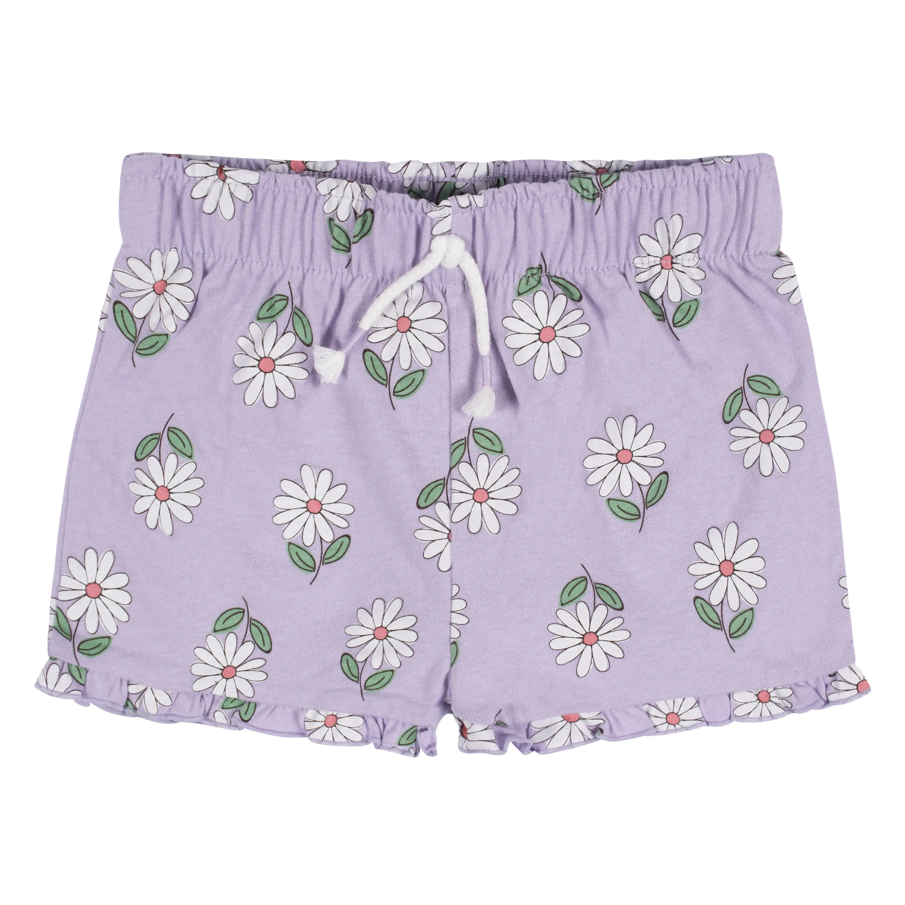 2-Pack Infant & Toddler Girls Pink Floral Pull-On Shorts