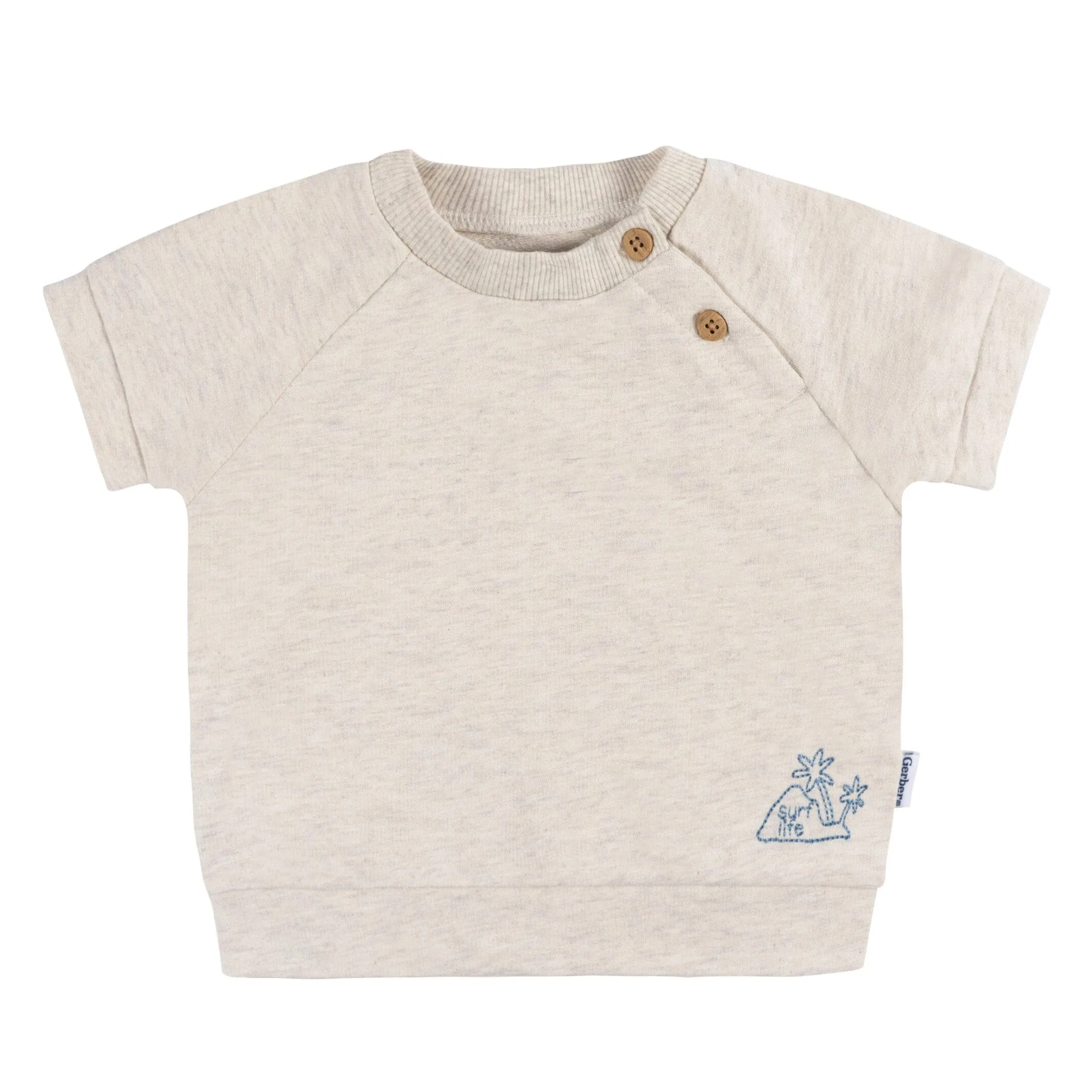 2-Piece Baby Boys Surf Life T-Shirt and Shorts Set