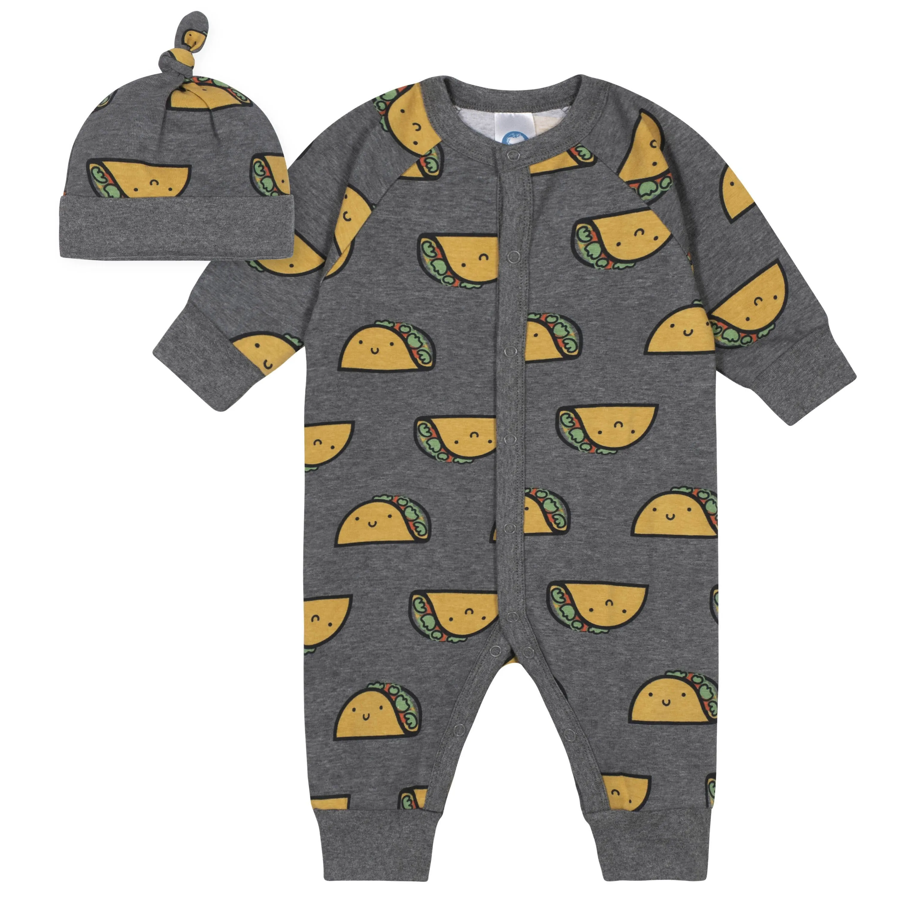 2-Piece Baby Taco Coverall and Cap Set