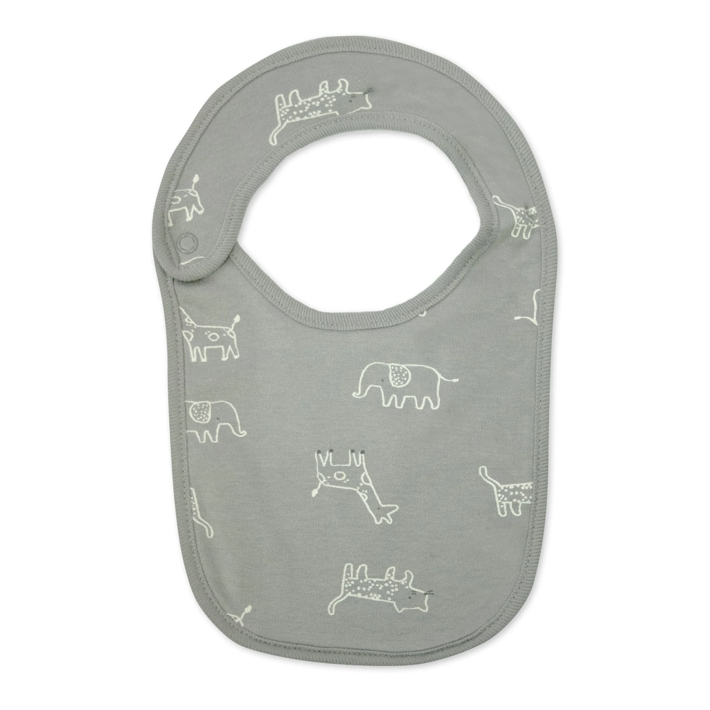 3-Pack Safari Friends Bib