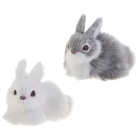 3.5" Fluffy Baby Bunny Ornament