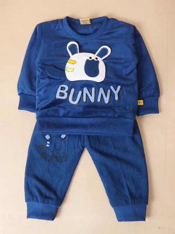 3Mth - 9Mth Bunny Navy Blue Baba Suit For Newborns AJ NBS136