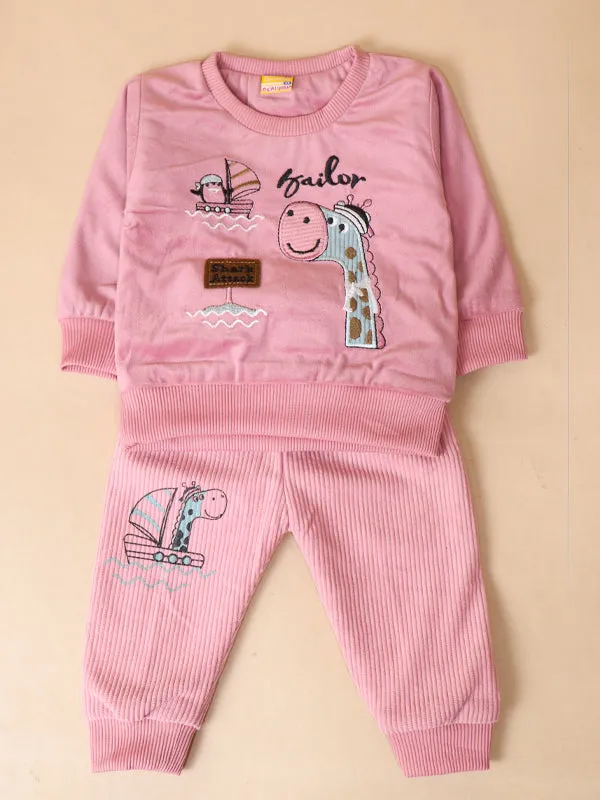 3Mth - 9Mth Sailor Pink Baba Suit For Newborns AJ NBS137