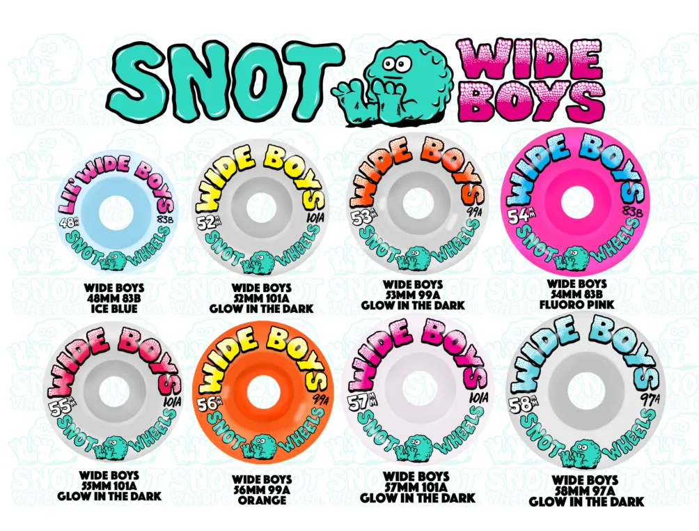 53mm Wide Boys 99a Wheels - (GITD)