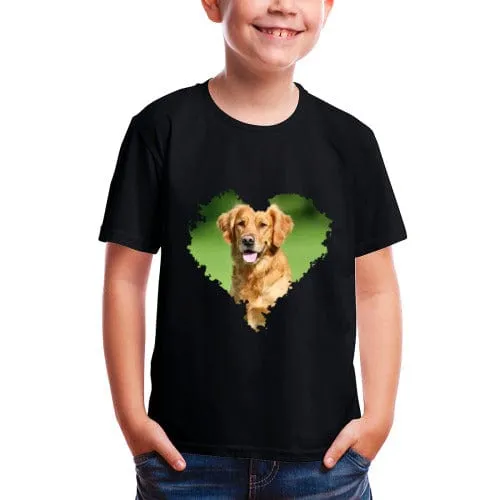 #6-12Y Custom Photo Sweet Love Tee For Toddler Kids Kid's All Over Print T-shirt