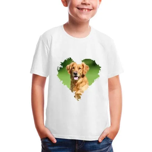 #6-12Y Custom Photo Sweet Love Tee For Toddler Kids Kid's All Over Print T-shirt