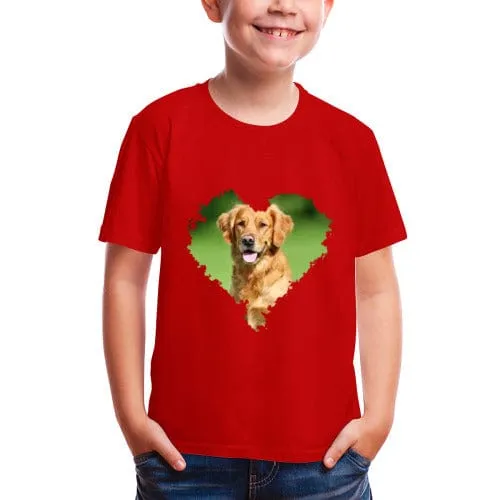 #6-12Y Custom Photo Sweet Love Tee For Toddler Kids Kid's All Over Print T-shirt