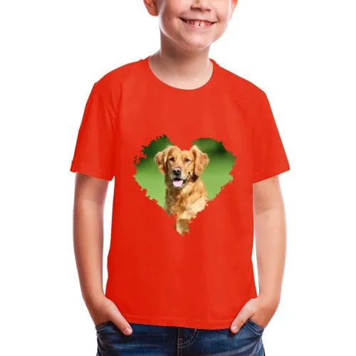 #6-12Y Custom Photo Sweet Love Tee For Toddler Kids Kid's All Over Print T-shirt