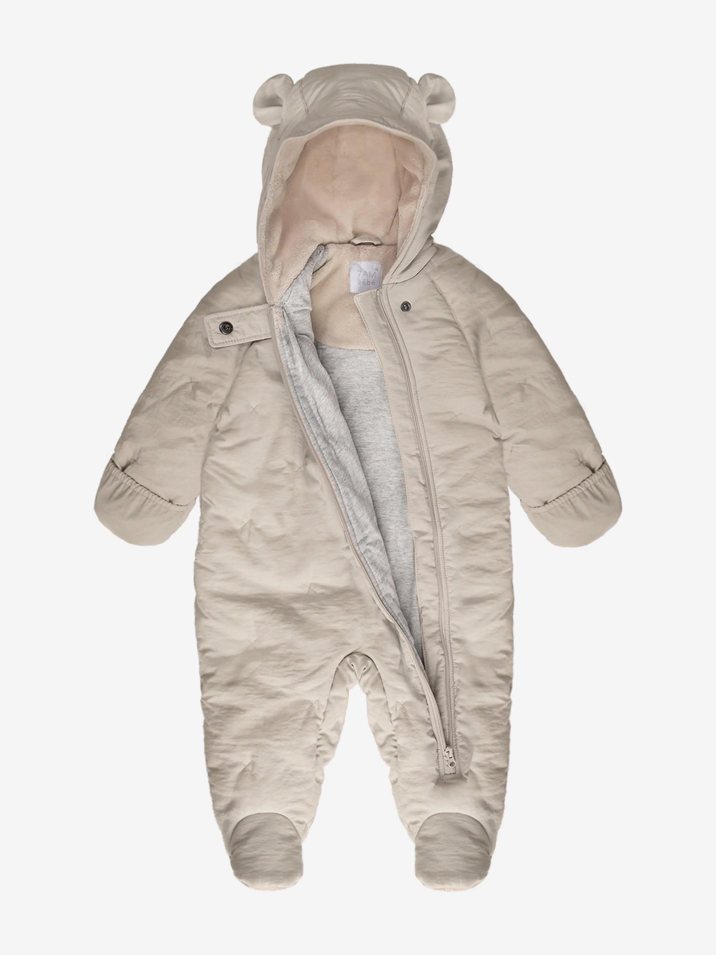 7AM Enfant Baby Snowsuit-Airy in Beige