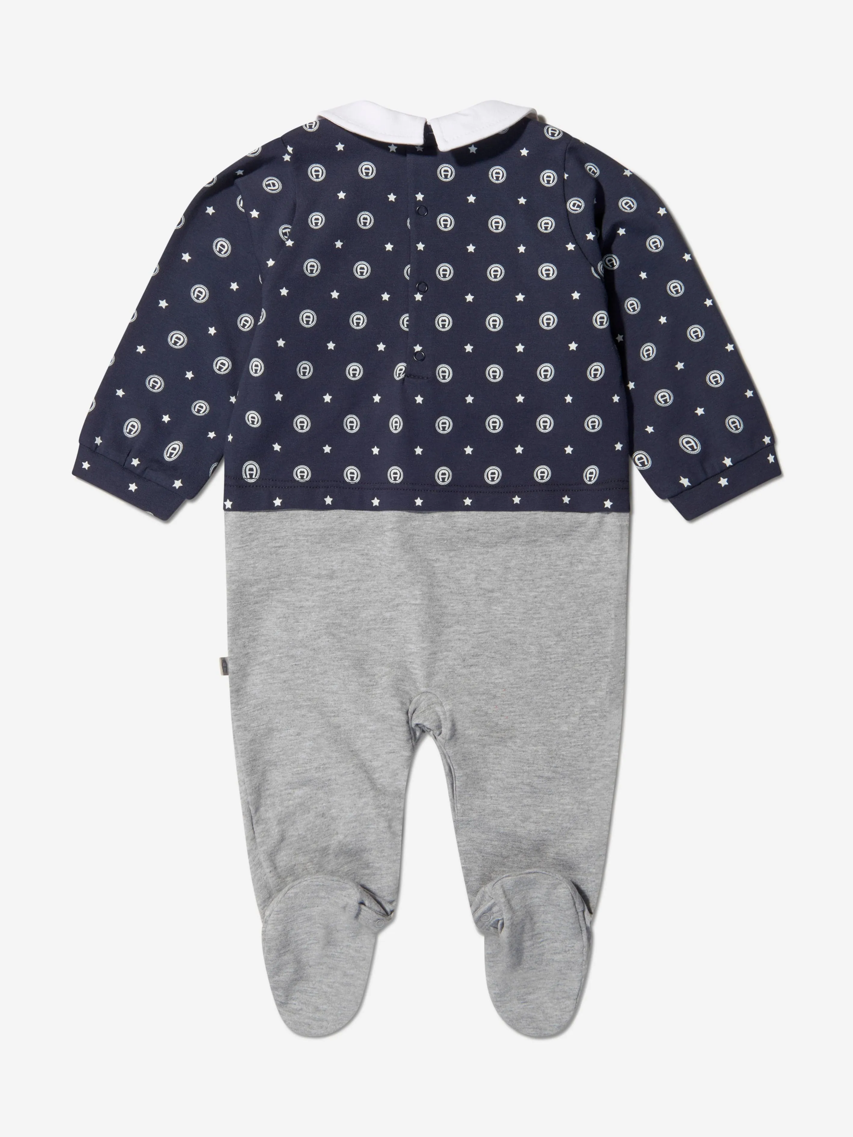 Aigner Baby Boys Cotton Logo Babygrow