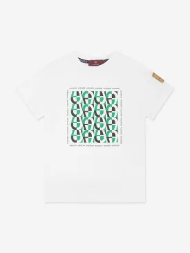 Aigner Boys Logo Print T-Shirt in White