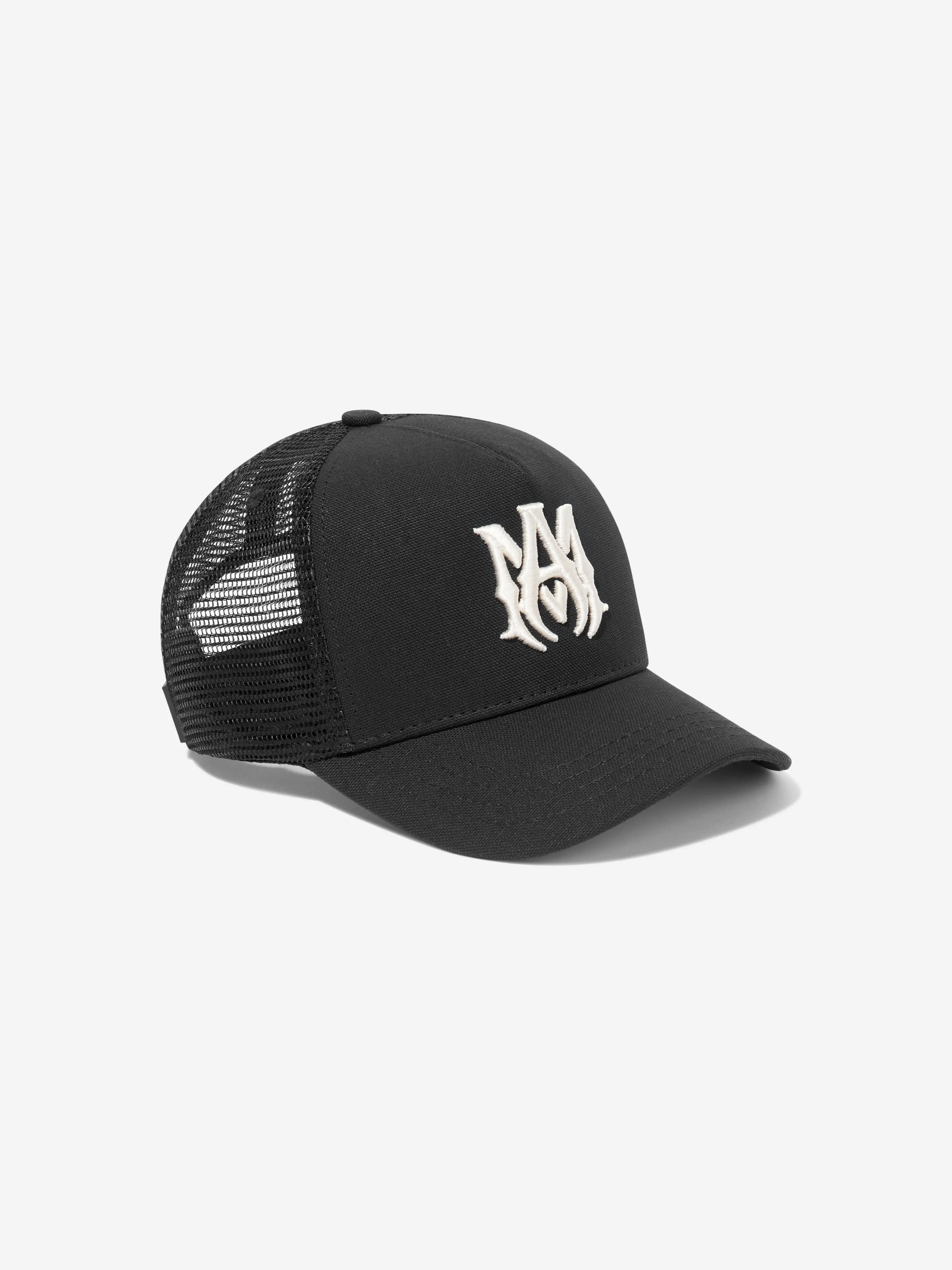 Amiri Boys Trucker Cap in Black