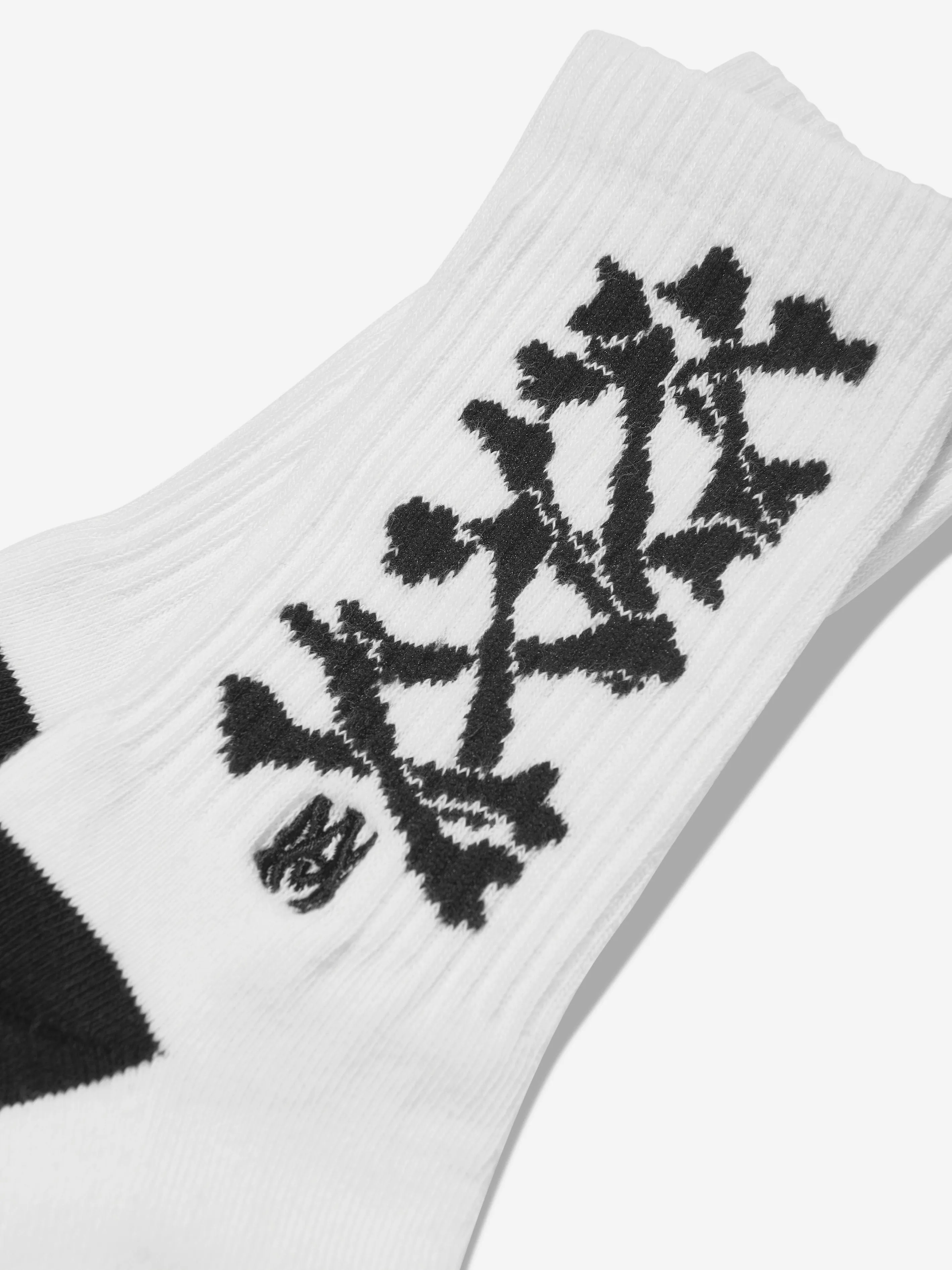 Amiri Kids Bones Stacked Socks in White