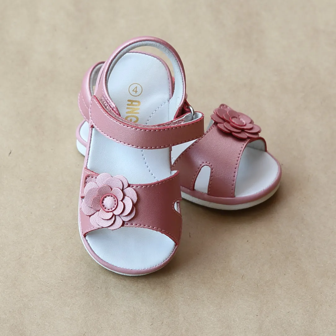 Angel Baby Girls Flower Cut Out Sandal