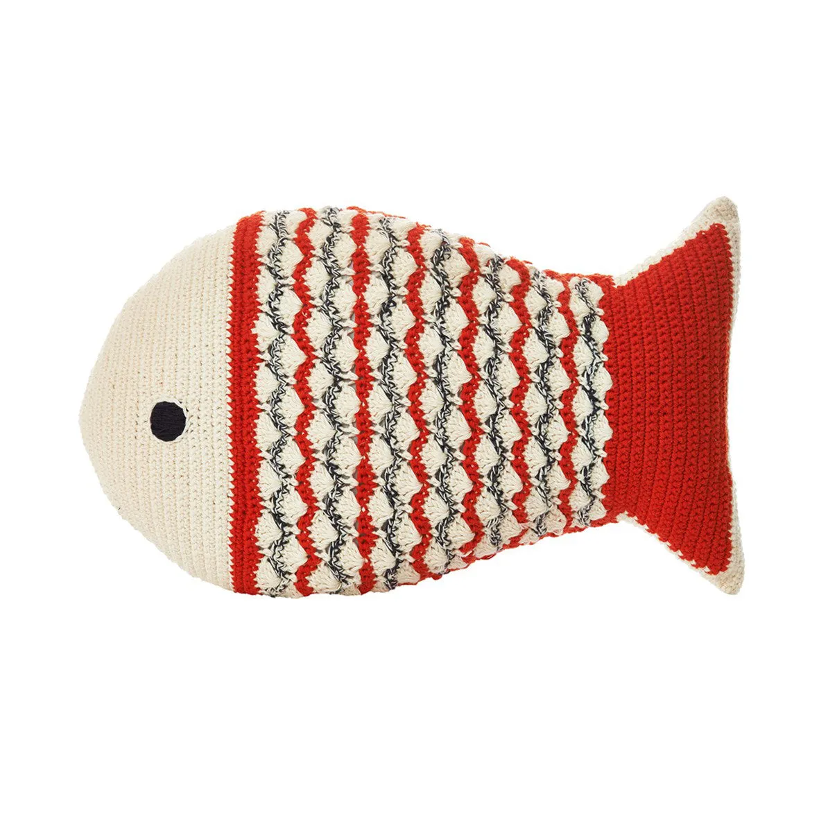 Anne-Claire Petit Fish Cushion Crochet Mandarin