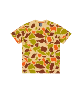 A/O CAMO PRINT POCKET T-SHIRT - BEIGE