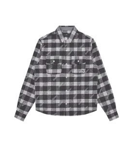 A/O PRINT CHECK SHIRT - GREY CHECK