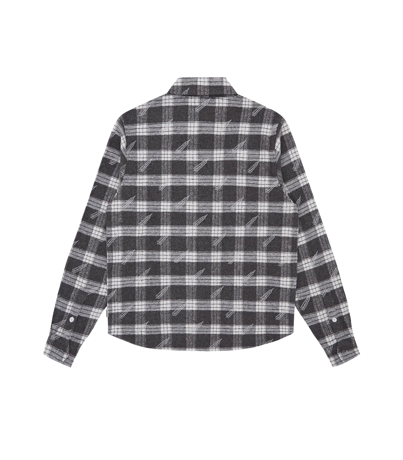 A/O PRINT CHECK SHIRT - GREY CHECK