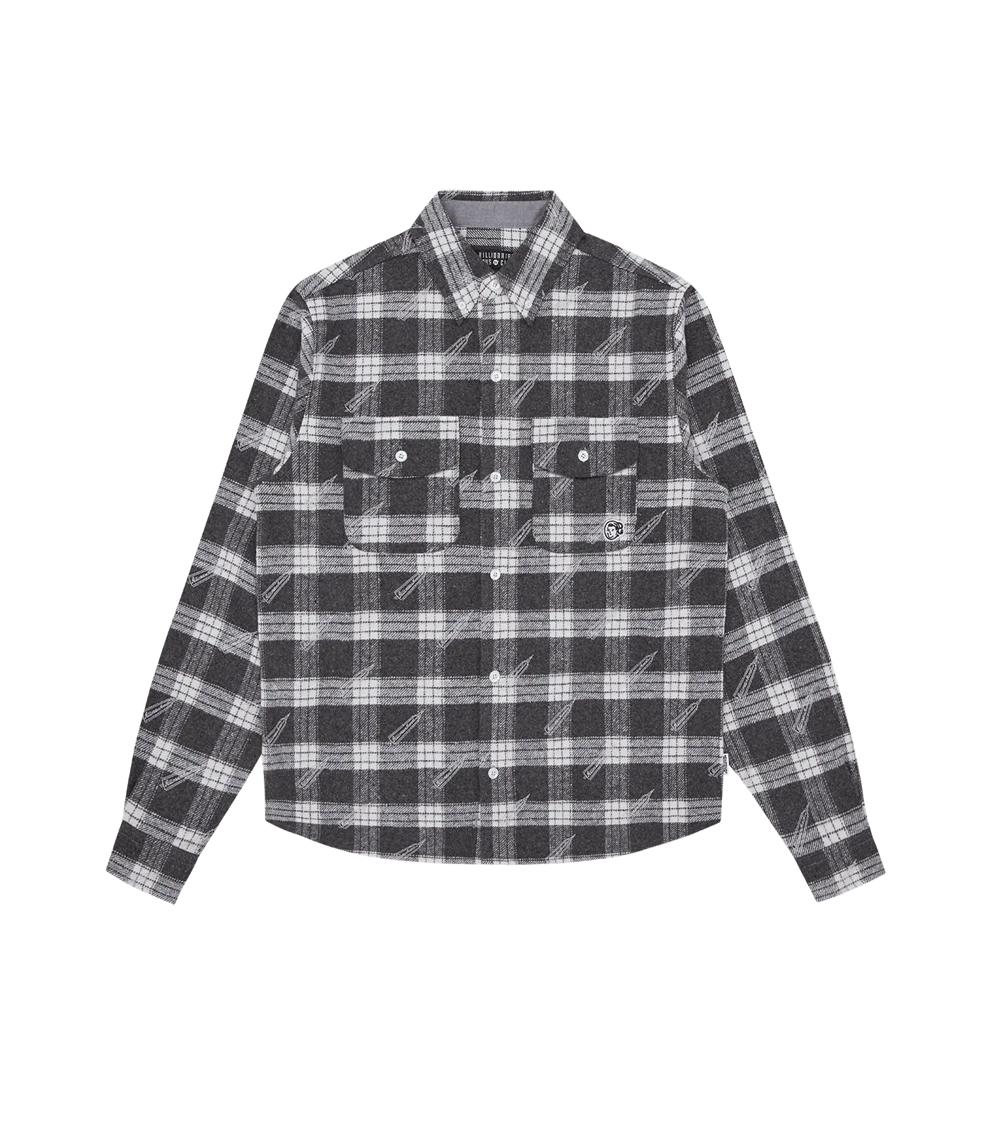 A/O PRINT CHECK SHIRT - GREY CHECK