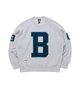 APPLIQUE LOGO SWEATSHIRT 'B' - ASH GREY