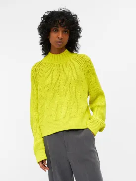 APRIL CHUNKY KNIT JUMPER (EVENING PRIMROSE)