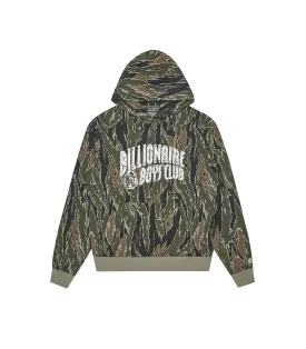 ARCH LOGO CAMO POPOVER HOOD - KHAKI