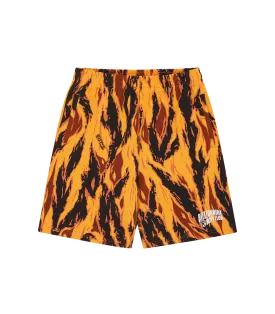 ARCH LOGO CAMO SWEATSHORTS - ORANGE