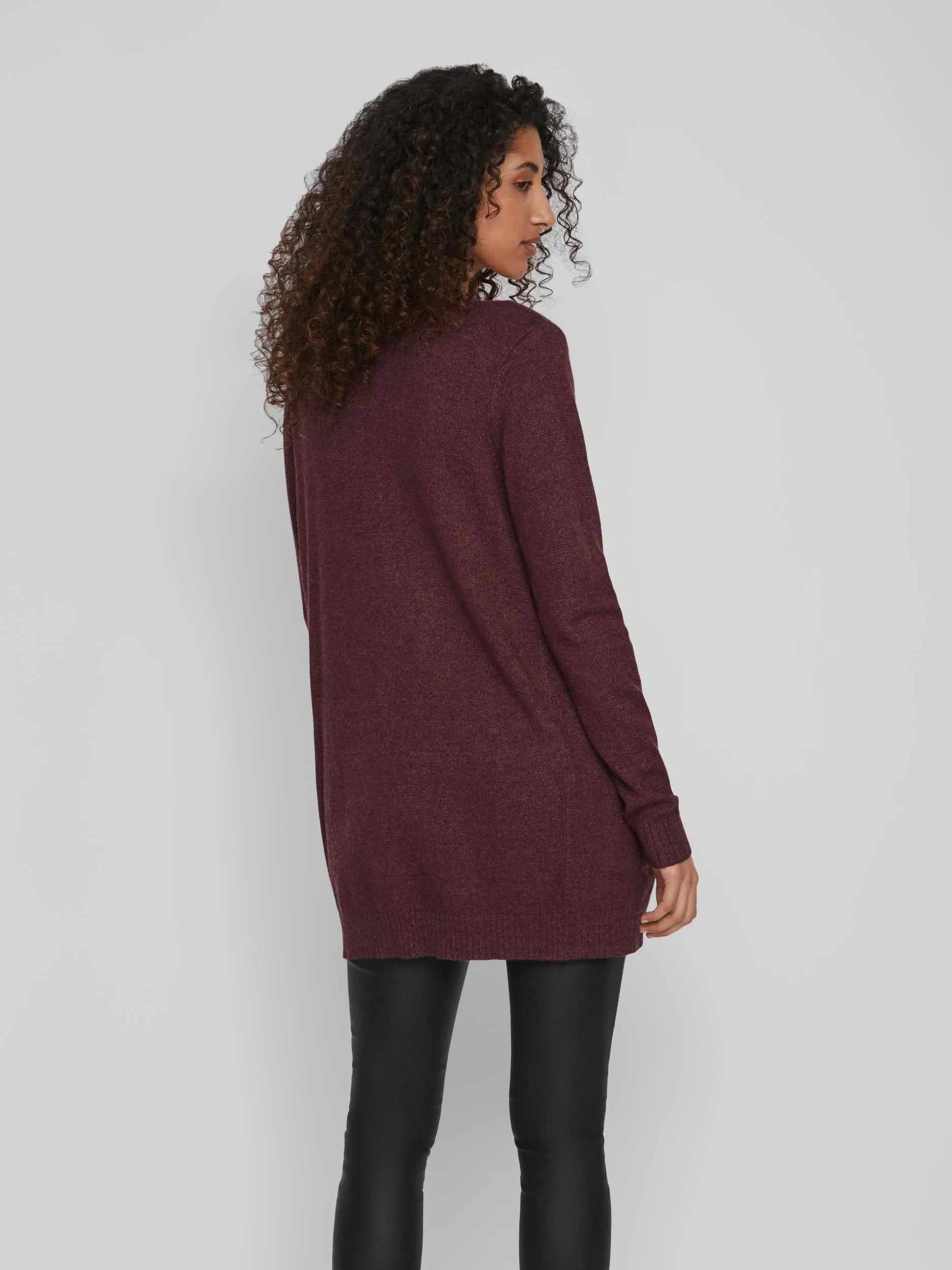 ASHLEY OPEN KNIT CARDIGAN (WINETASTING)