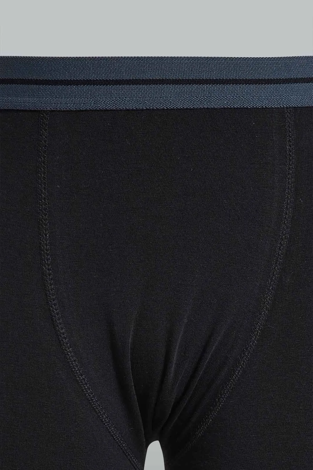 Assorted Plain Boxer Short Set For Senior Boys (Pack of 3)