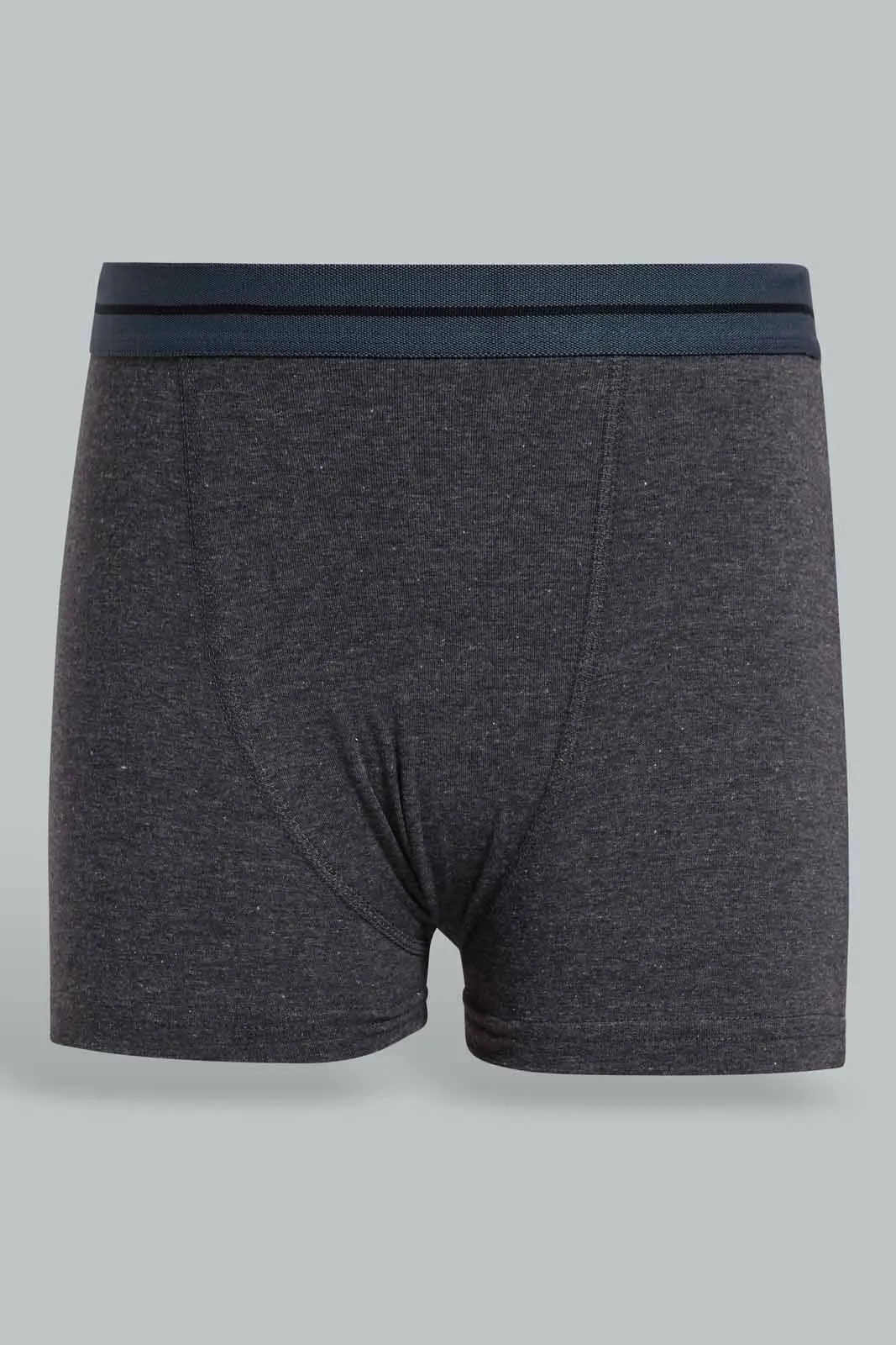 Assorted Plain Boxer Short Set For Senior Boys (Pack of 3)