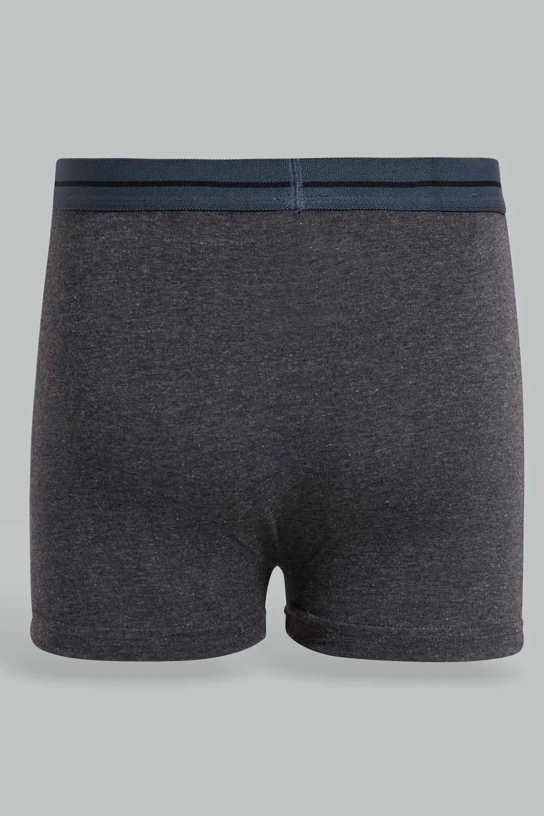 Assorted Plain Boxer Short Set For Senior Boys (Pack of 3)