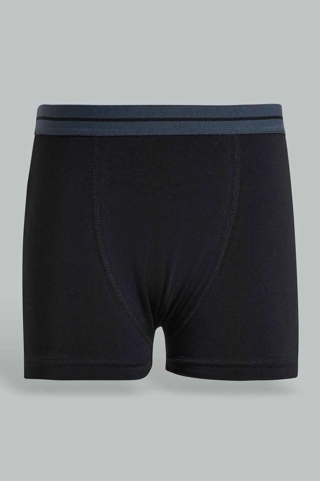 Assorted Plain Boxer Short Set For Senior Boys (Pack of 3)