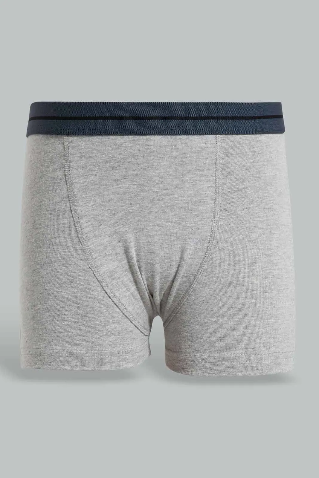 Assorted Plain Boxer Short Set For Senior Boys (Pack of 3)