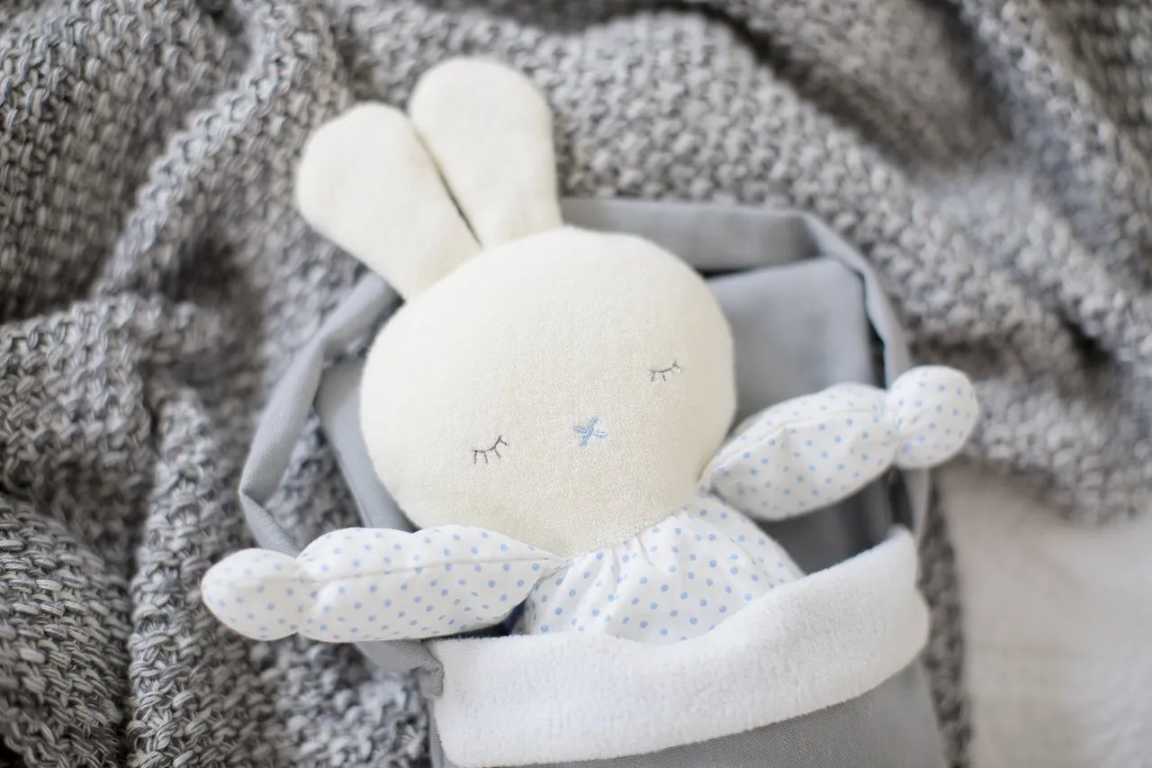 Baby Asleep Awake Bunny Boy 24cms