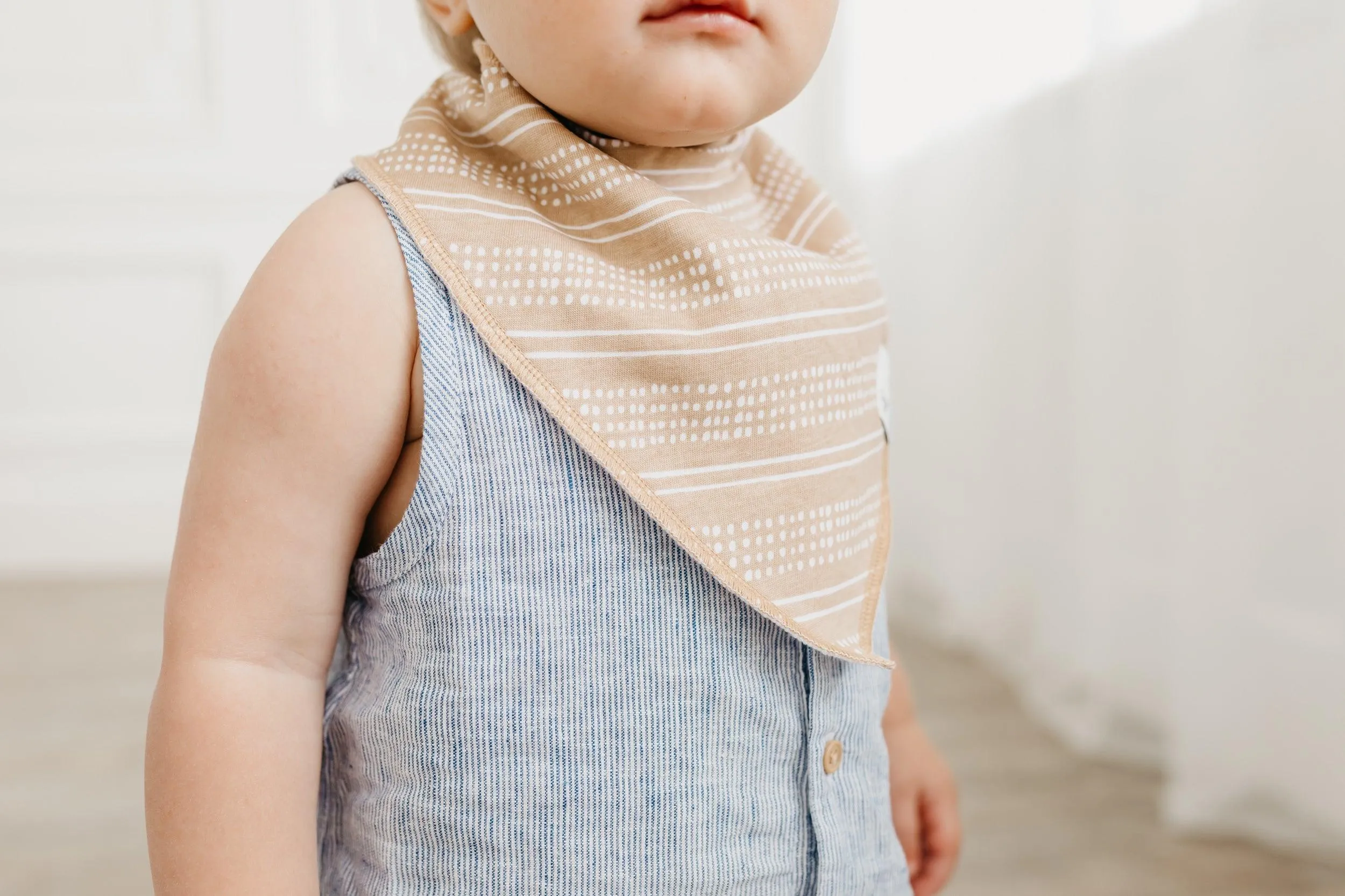 Baby Bandana Bibs - Peanut