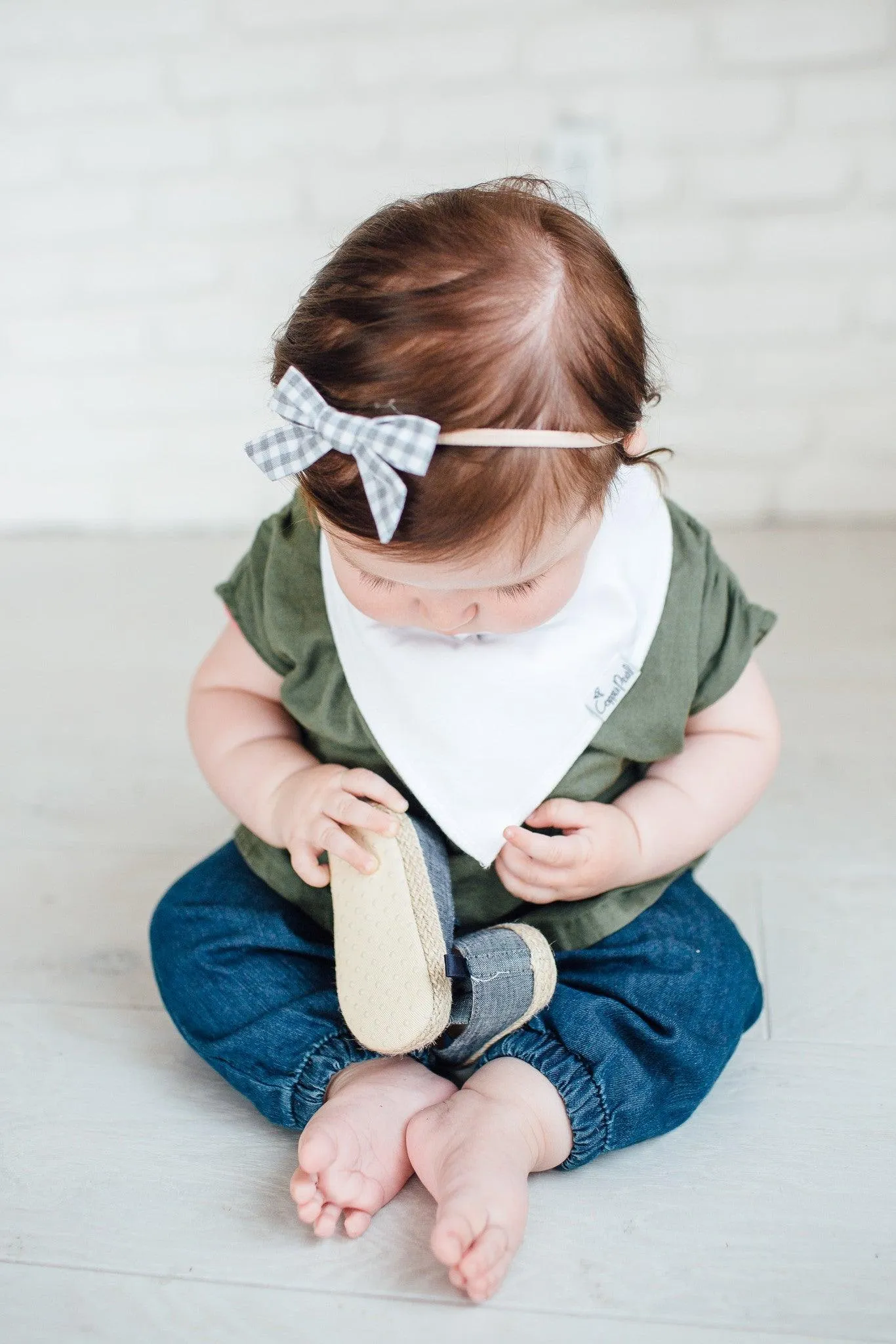 Baby Bandana Bibs - White Basics