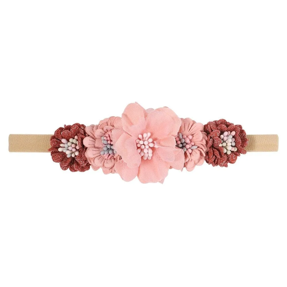 Baby Girl Flower Crown Headpiece #4