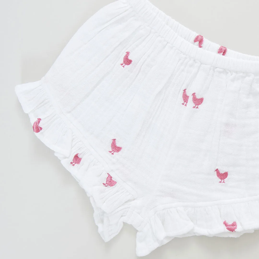 Baby Girls Roey 2-Piece Set - Pink Chickens