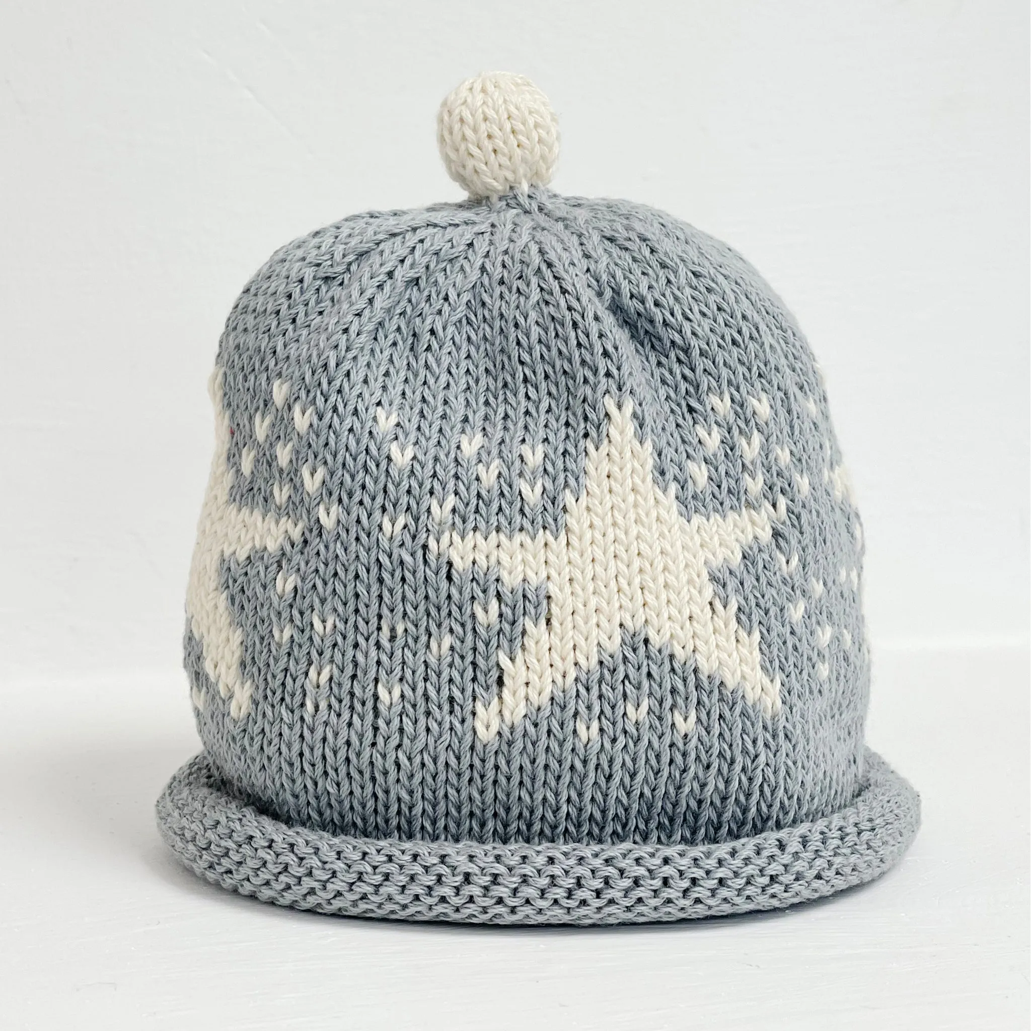 Baby Hat - grey star