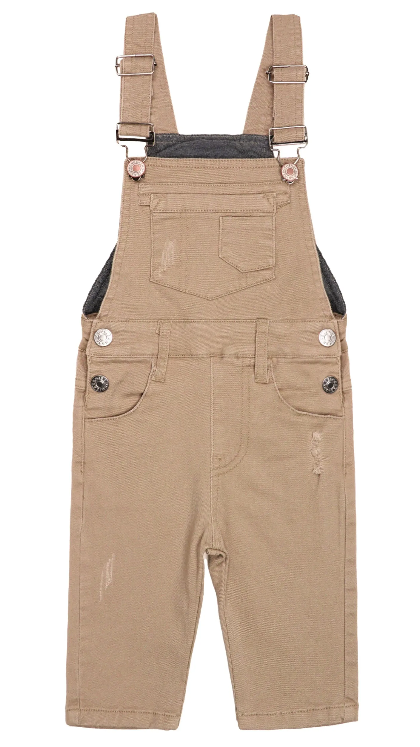 Baby Little Girls Canvas Toddler Boys Ripped Holes Casual Overalls