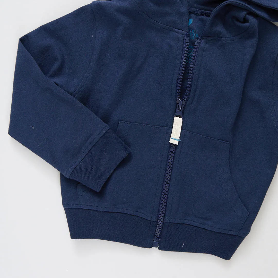 Baby Organic Hoodie - Dress Blues