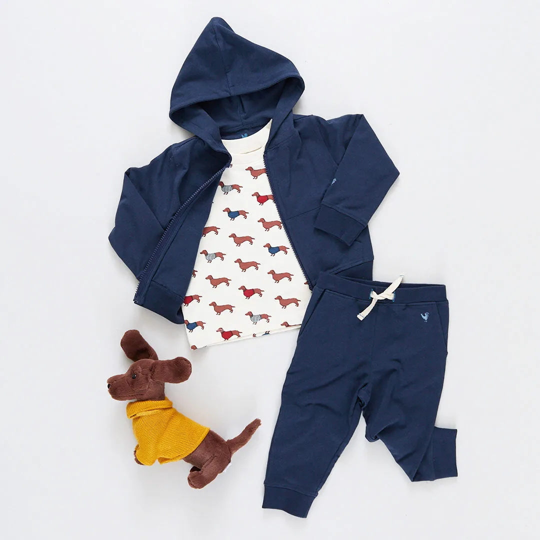 Baby Organic Hoodie - Dress Blues