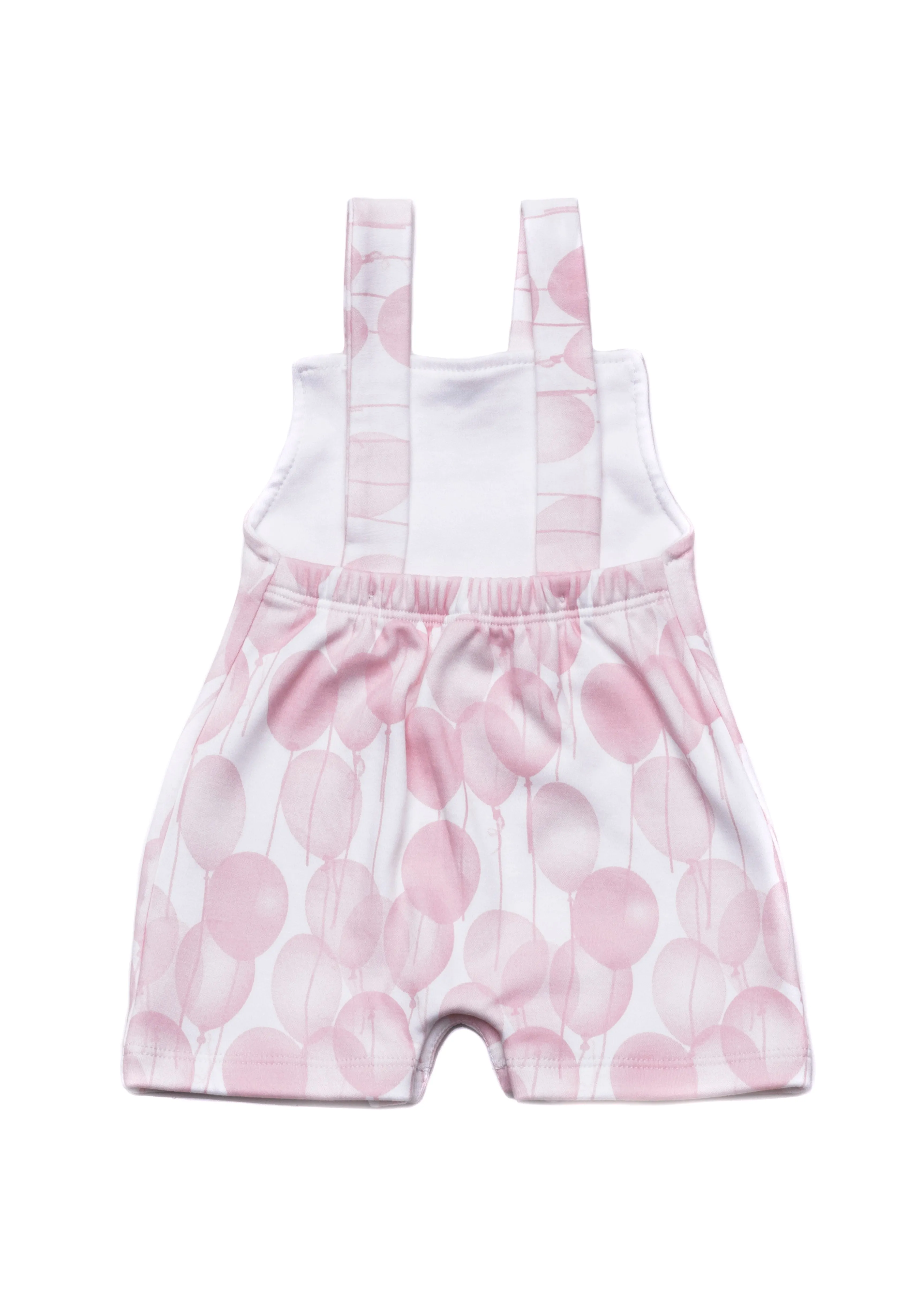 Baby Rompers Ballons Pink Pima Cotton