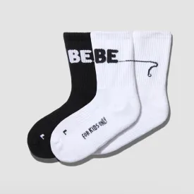 BE Classic Socks - 2 Pack Black and White